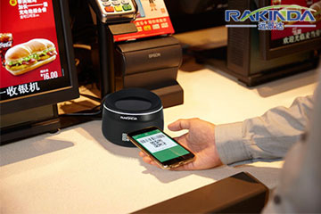 QR code scanner combine mobile payment settle cashier trouble