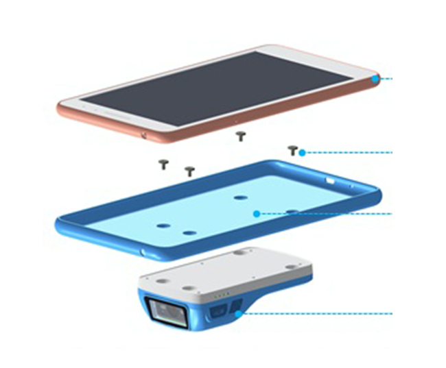 New arrival 1D/ 2D Bluetooth Scanner magnetic charging barcode reading machine for mobile care