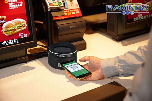 QR code scanner combine mobile payment settle cashier trouble