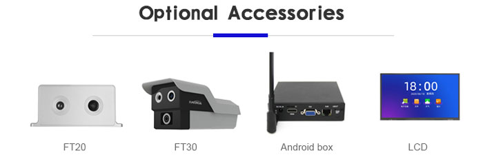 TM2 Long Distance Face Recognition Temperature Measurement System