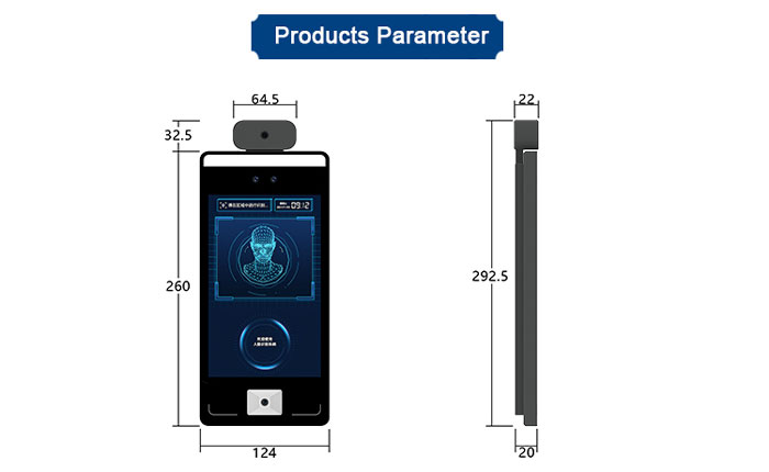 F6 Facial Recognition Temperature with QR Code Scanner